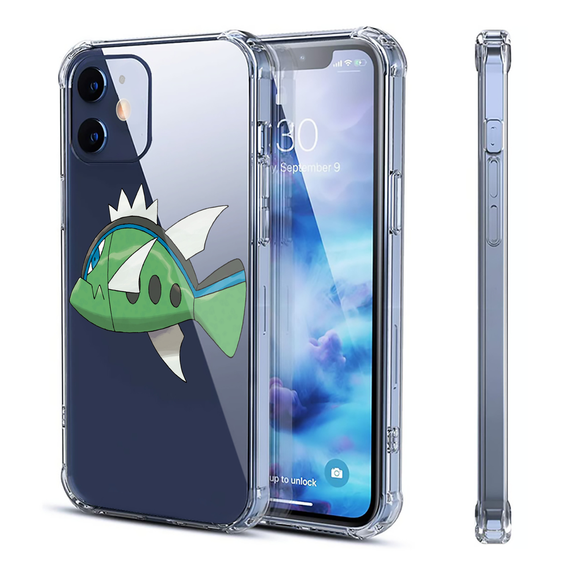 （画像用） ポケットモンスター Pokémon 【iPhone 12シリーズ対応】透明スマホケース（クリアソフトケース）